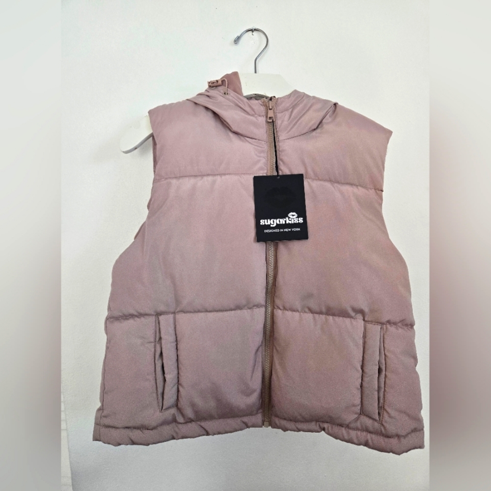 Woman Grey Puffer Vest